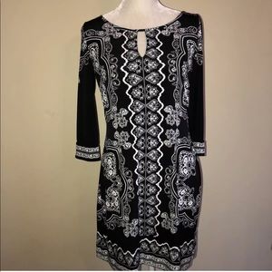 White House Black Market Black Stretch Dress M